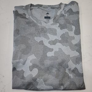 Adidas Gray Camouflage Workout T Shirt